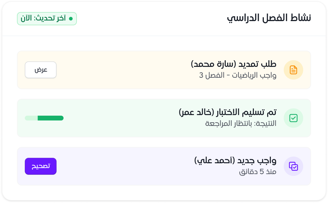 نشاط الفصل الدراسي